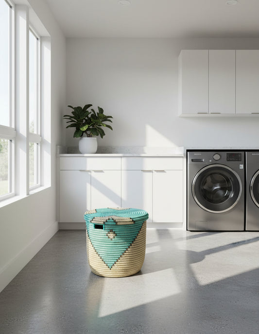 Grand Modèle DIAGOU_5 en Fibre Naturelle – Artisanat Sénégalais pour une Déco Intérieure Raffinée et un Rangement Spacieux