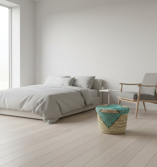 Panier Petit Modèle DIAGOU_5 en Fibre Naturelle – Artisanat Sénégalais pour une Déco Intérieure Élégante et un Rangement Pratique