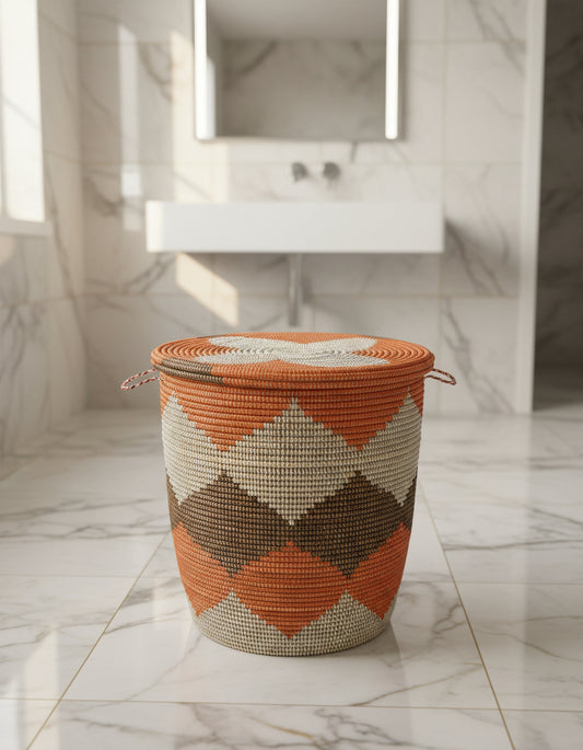 Panier Petit Modèle DIAGOU_7 en Fibre Naturelle – Élégance Artisanale pour Sublimer Petits Espaces et Rangements du Quotidien