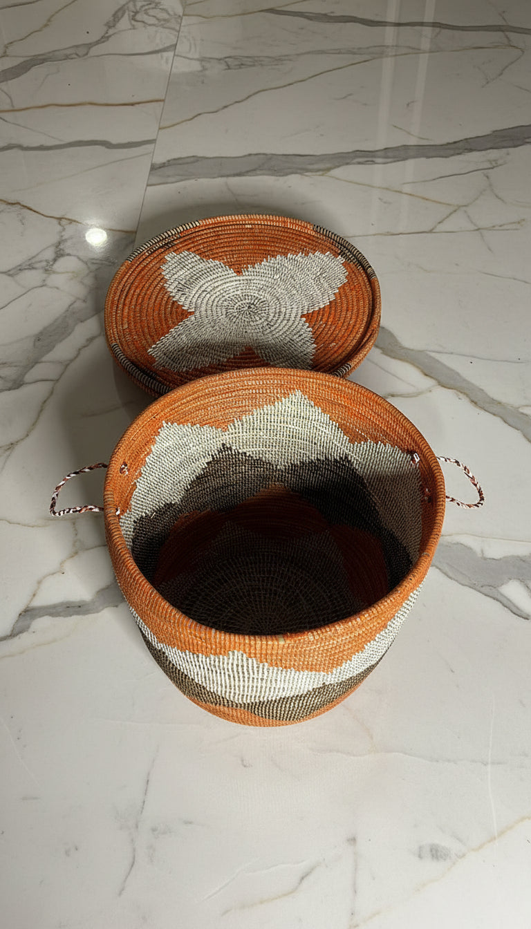 Panier Petit Modèle DIAGOU_7 en Fibre Naturelle – Élégance Artisanale pour Sublimer Petits Espaces et Rangements du Quotidien