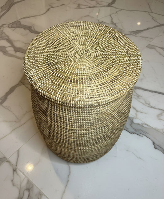 Panier Modèle Moyen DIAGOU 14 en Fibre Naturelle – Artisanat Authentique & Rangement Spacieux