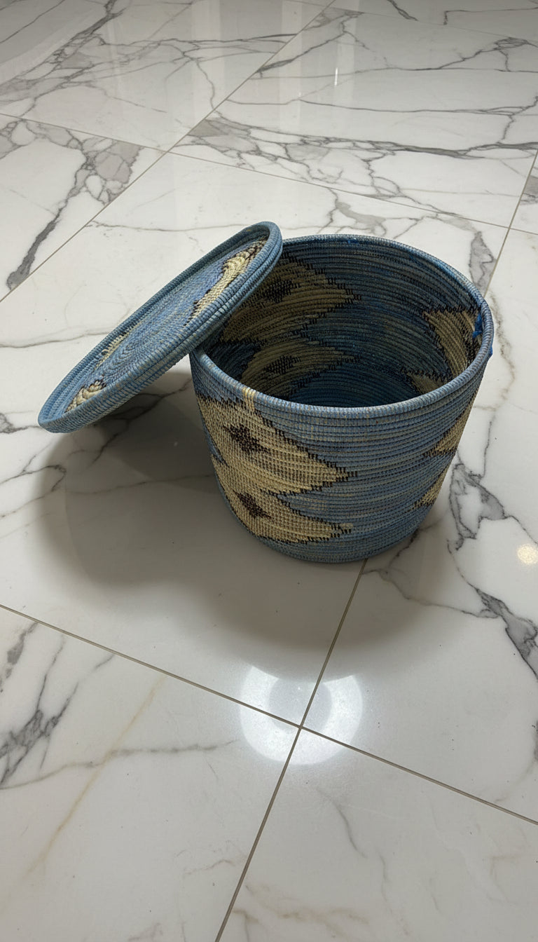 Panier Grand Modèle DIAGOU 15 en Fibre Naturelle – Artisanat Authentique & Rangement Spacieux