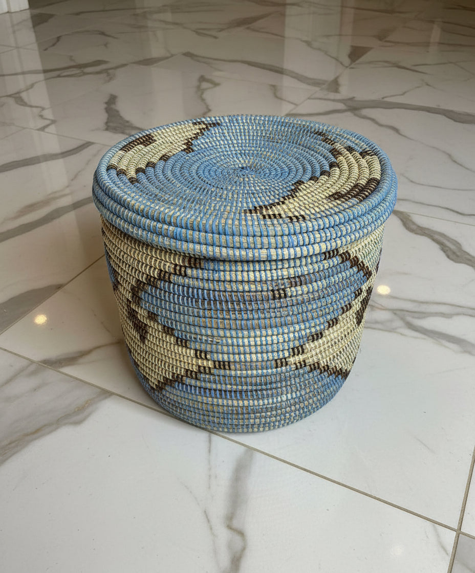 Panier DIAGOU 15 – Modèle Moyen en Fibre Naturelle, Fait Main pour un Rangement Harmonieux