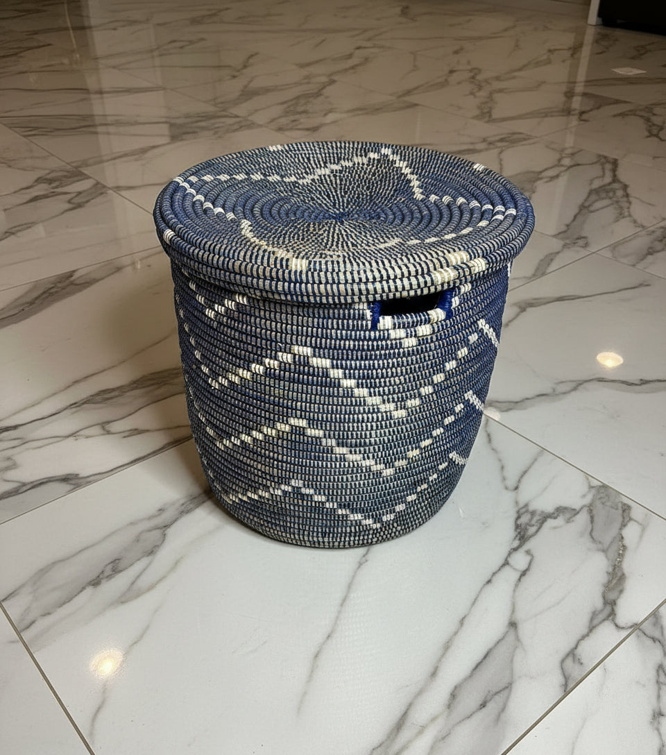 Panier Grand Modèle DIAGOU 17 en Fibre Naturelle – Une Pièce Artisanale Majestueuse pour Votre Intérieur