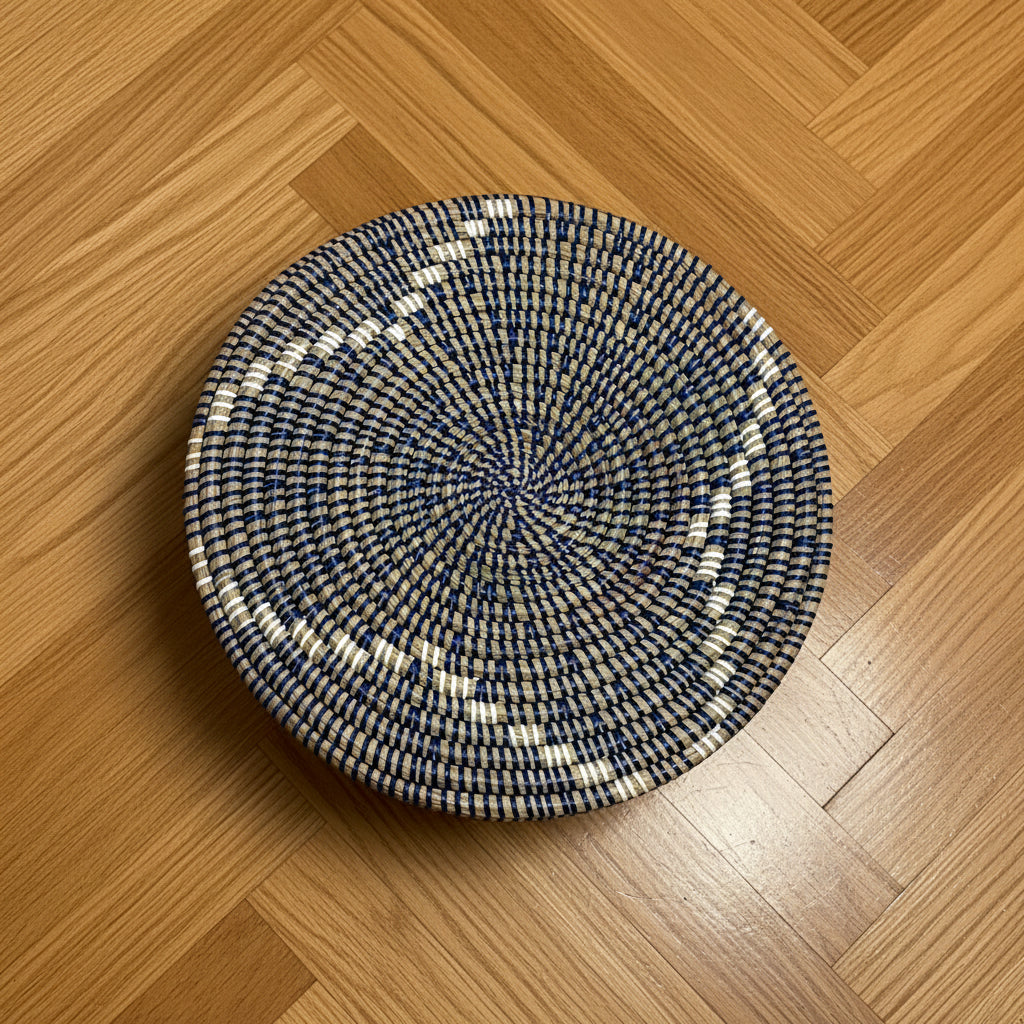 Panier DIAGOU 17 – Modèle Moyen en Fibre Naturelle, Une Pièce Artisanale au Style Intemporel