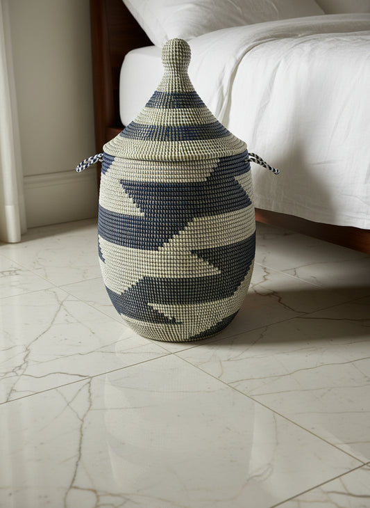 Panier MBOUL'S_A5 – Rangement en Fibre Naturelle Fait Main, Style Naturel et Authentique