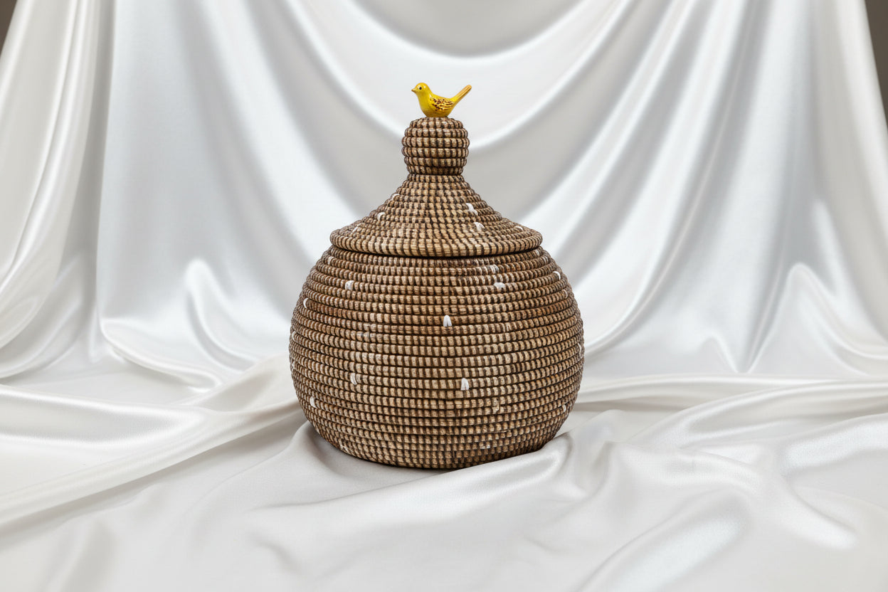 Petit panier artisanal pour petits rangements