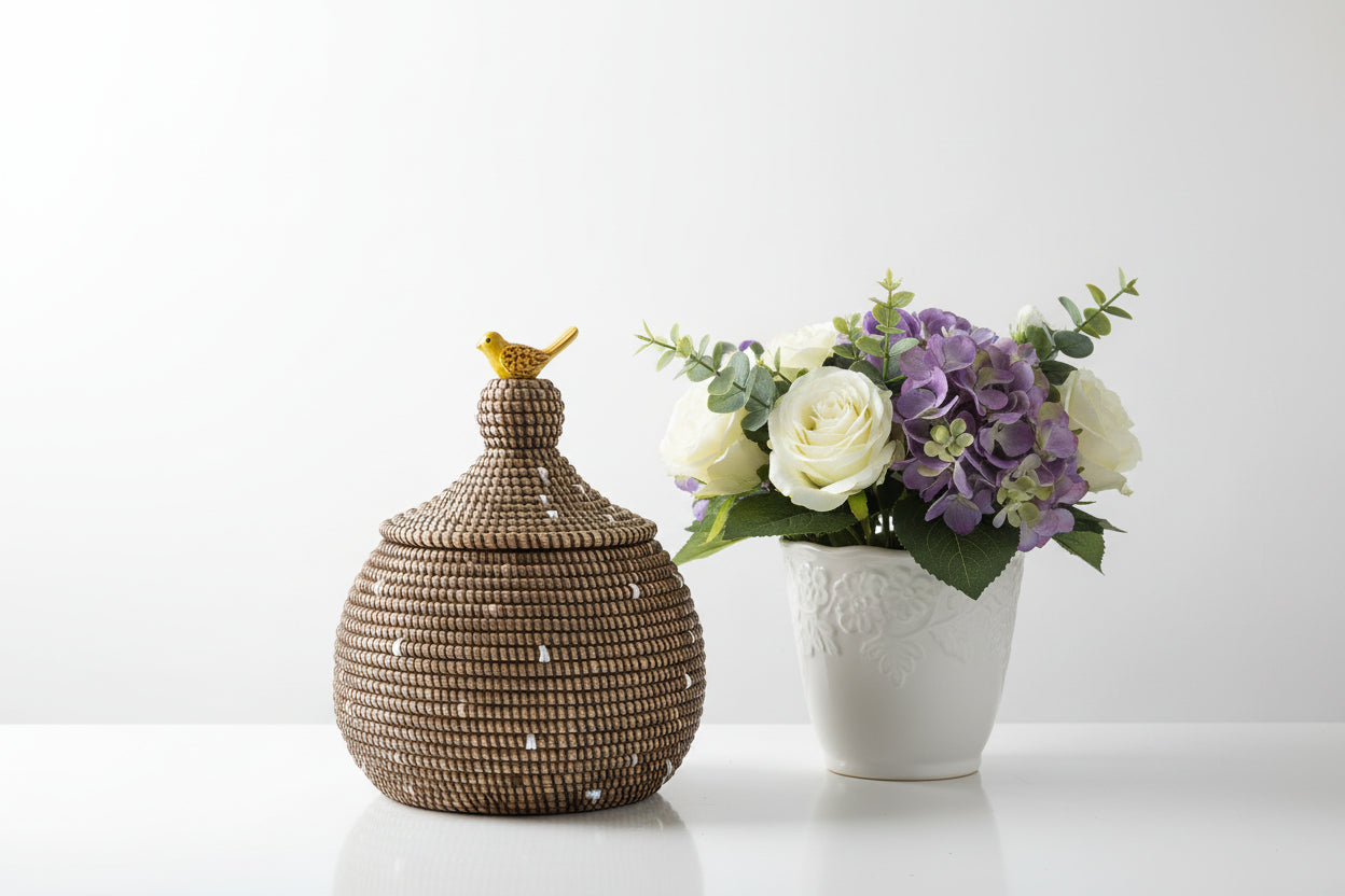 Petit panier artisanal pour petits rangements