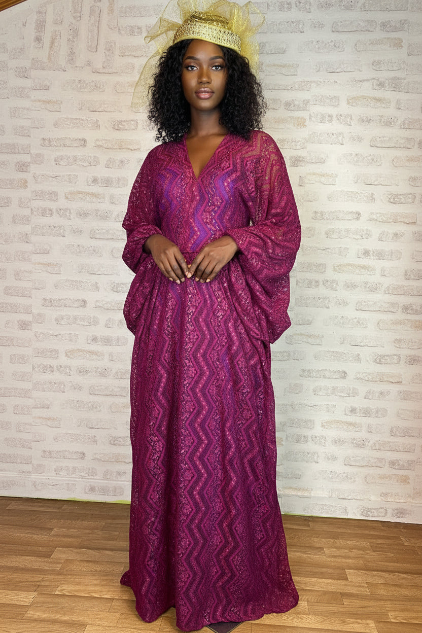 Robe tendance en dentelle très doux au porté et idéale pour vous sublimez lors de vos cérémonies