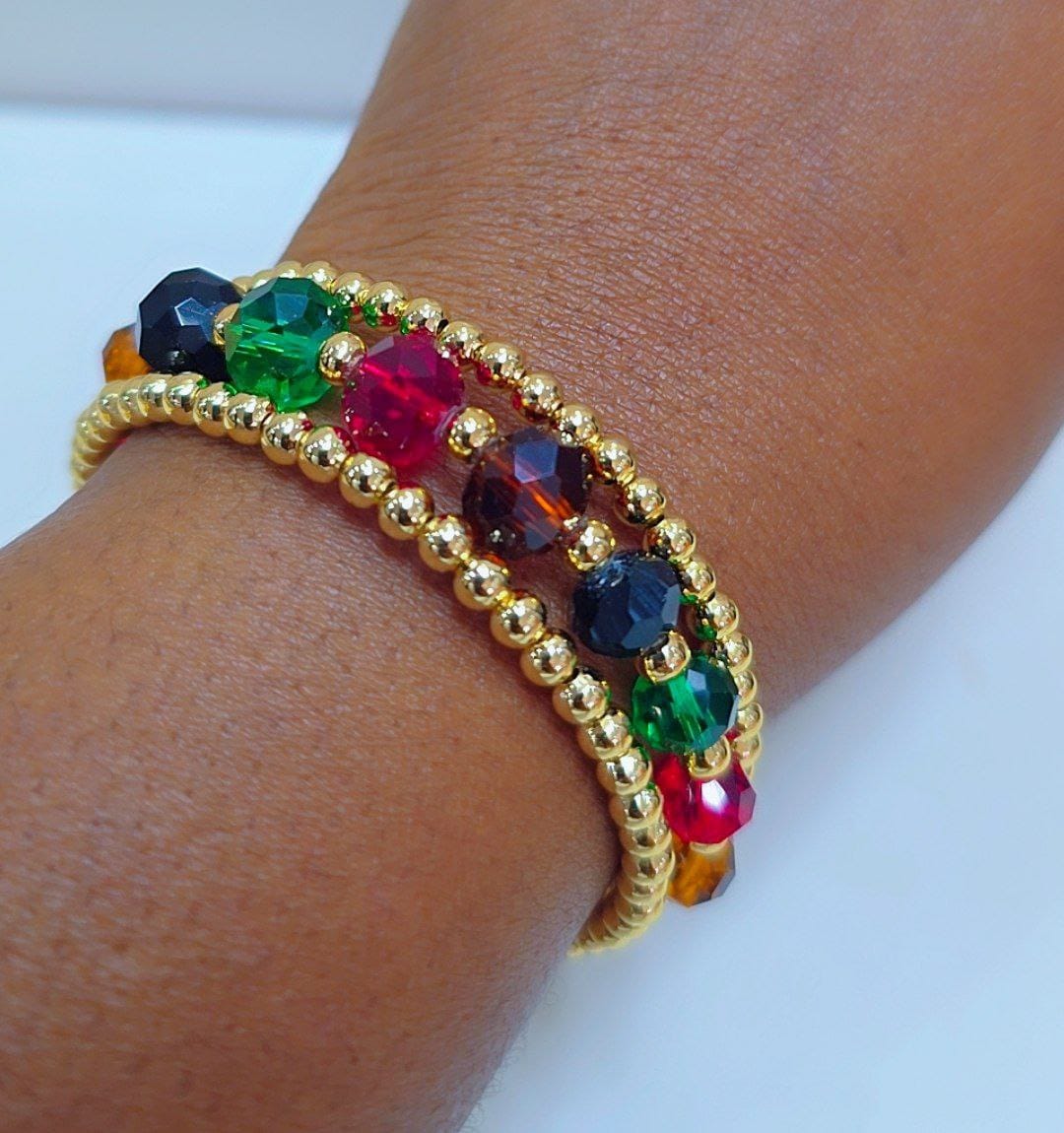 Bracelets en plaqué et perlé pour femme