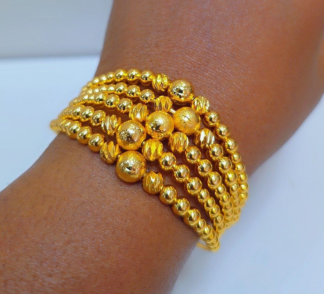 Bracelets en plaqué et perlé pour femme