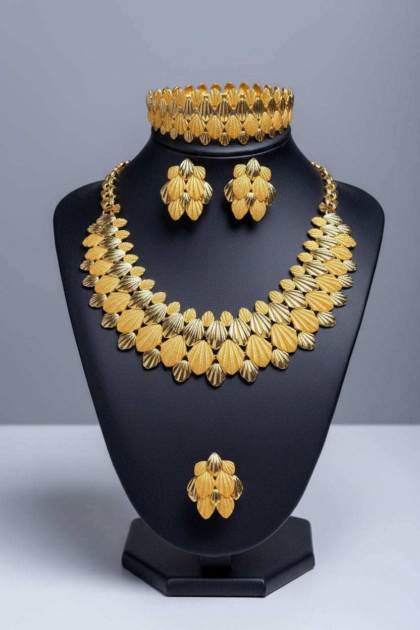 Parure de bijoux en Plaqué-Or sous garantie