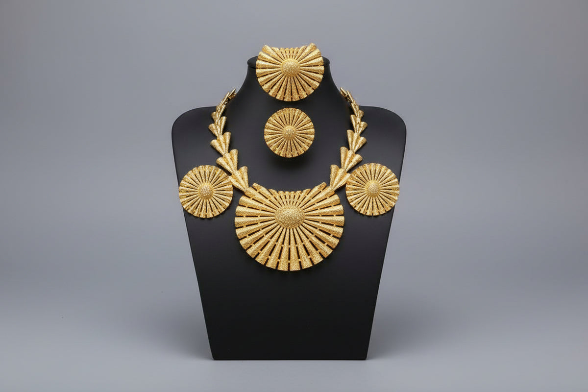 Parure de bijoux en Plaqué-Or sous garantie