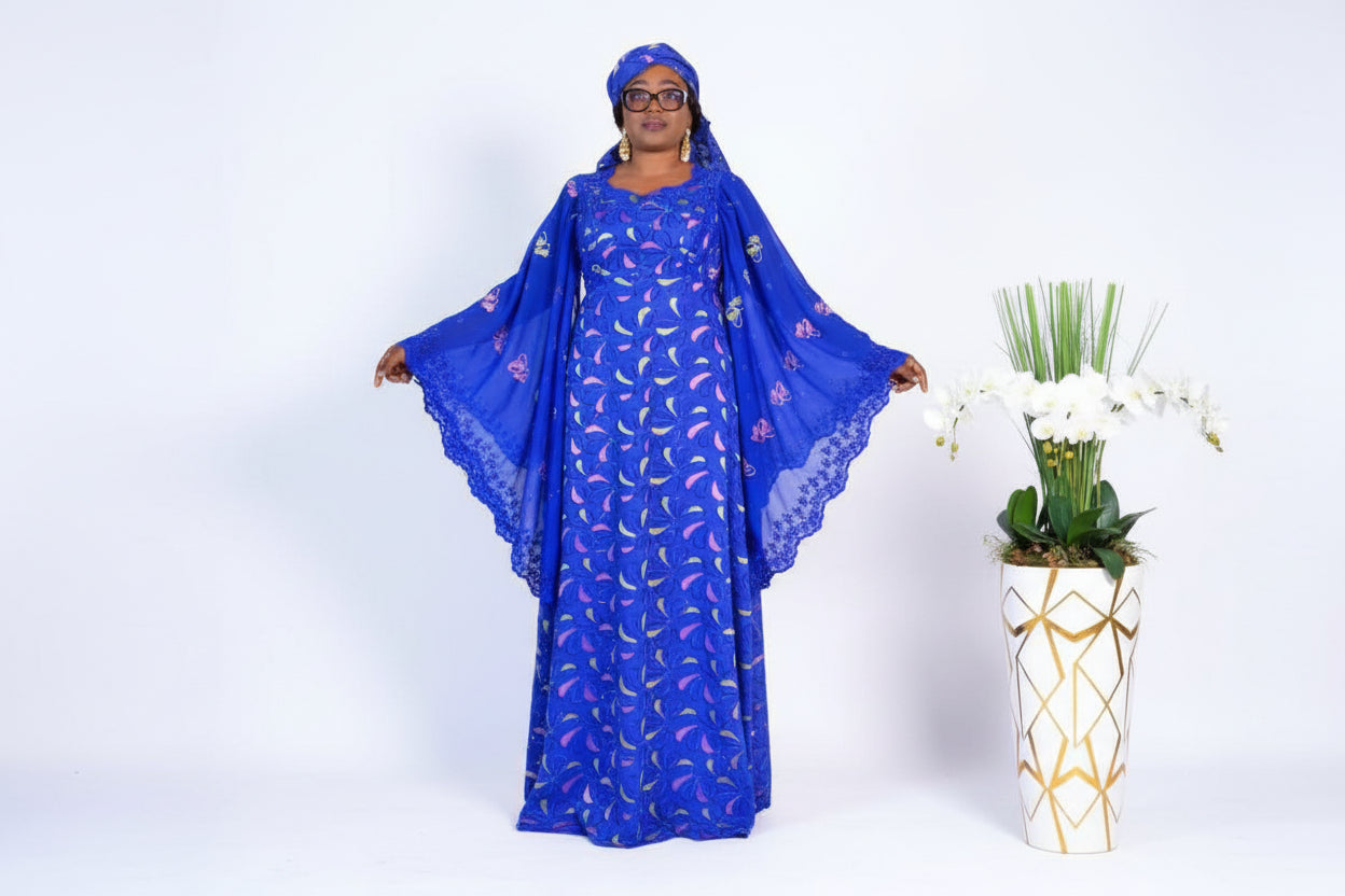 Tenue africaine, tendance sénégalaise, brodé Lafaya cristal sublime et tendance pour vos cérémonies
