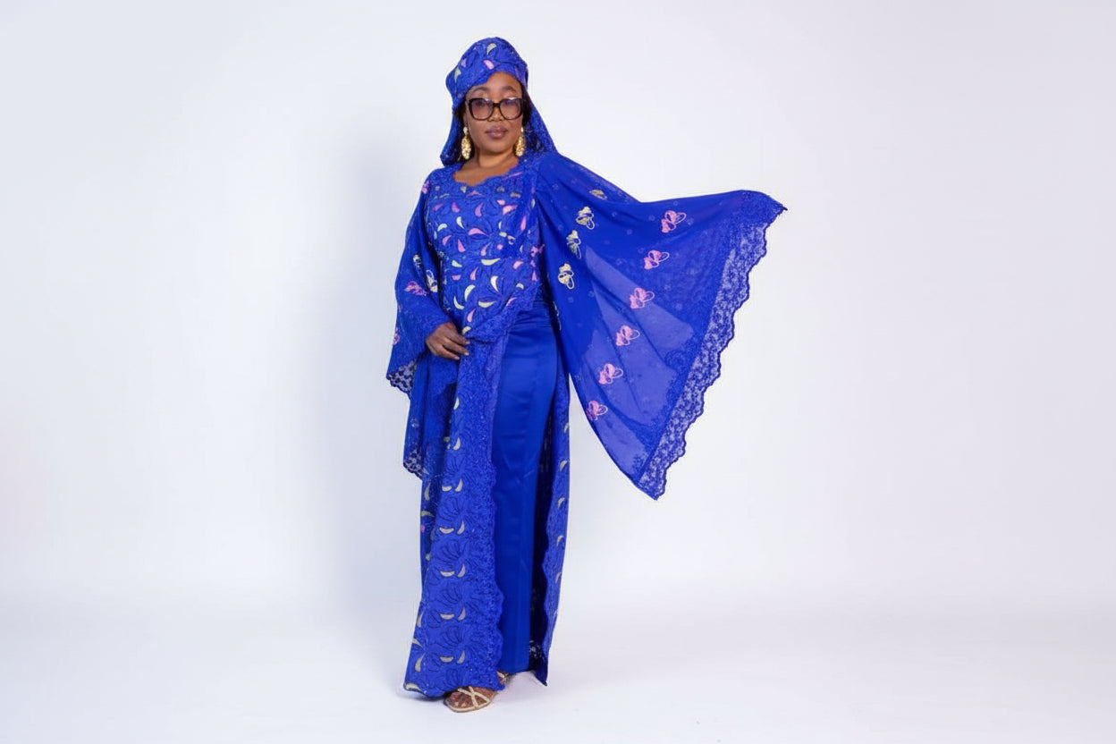 Tenue africaine, tendance sénégalaise, brodé Lafaya cristal sublime et tendance pour vos cérémonies