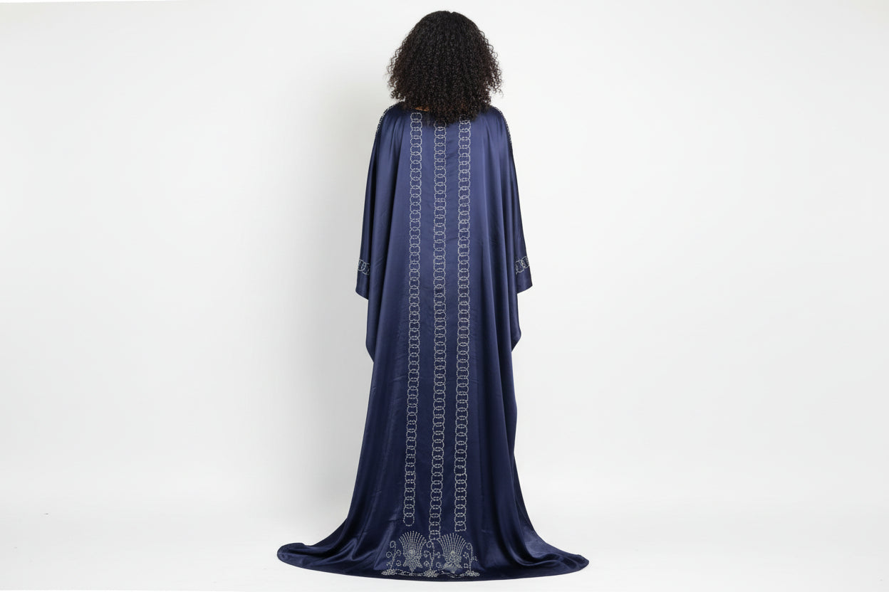 Grand boubou en soie glitter cristalisé, idéal pour vos cérémonies