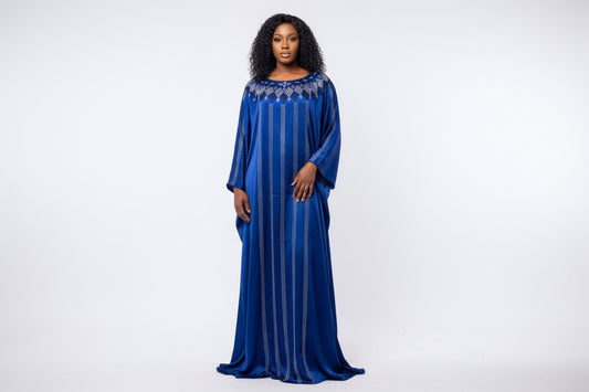 Grand boubou en soie glitter cristalisé, idéal pour vos cérémonies