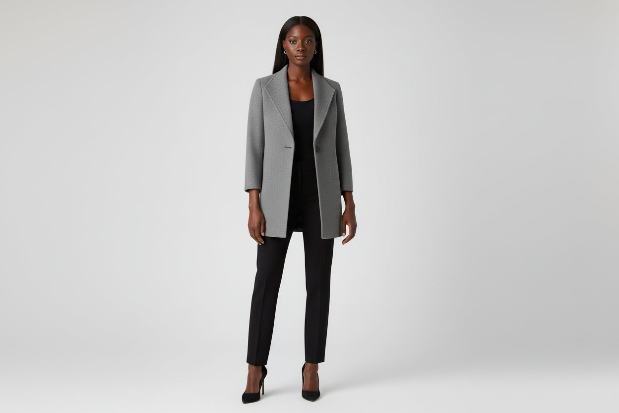 Veste, Manteau taille M pour femme, chic et tendance composé de 65% coton et 35% polyester