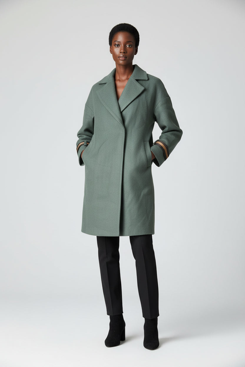 Veste, Manteau taille M pour femme, chic et tendance composé de 65% coton et 35% polyester