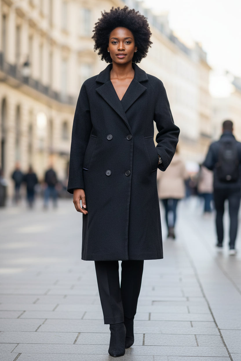 Veste, Manteau taille M pour femme, chic et tendance composé de 65% coton et 35% polyester