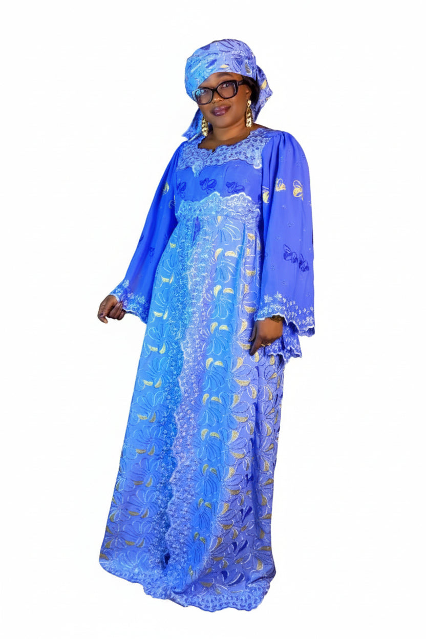 Robe en brodé Lafaya cristallisé chic et tendance idéale  pour vos cérémonies