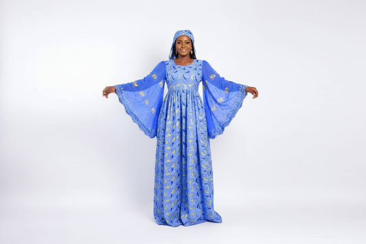 Robe en brodé Lafaya cristallisé chic et tendance idéale  pour vos cérémonies