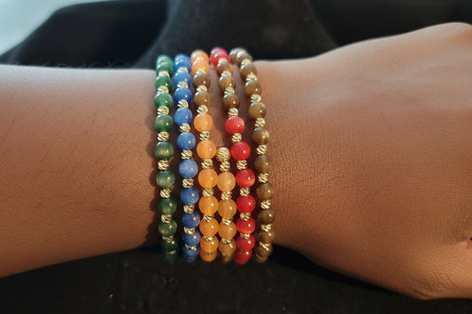 Bracelets en plaqué et perlé pour femme