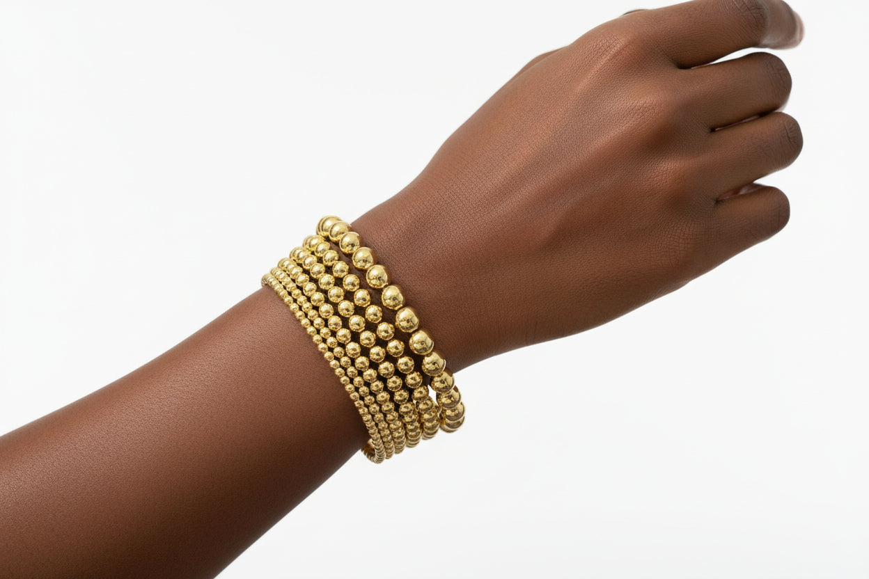 Bracelets en plaqué et perlé pour femme