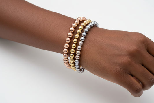 Bracelets en plaqué et perlé pour femme