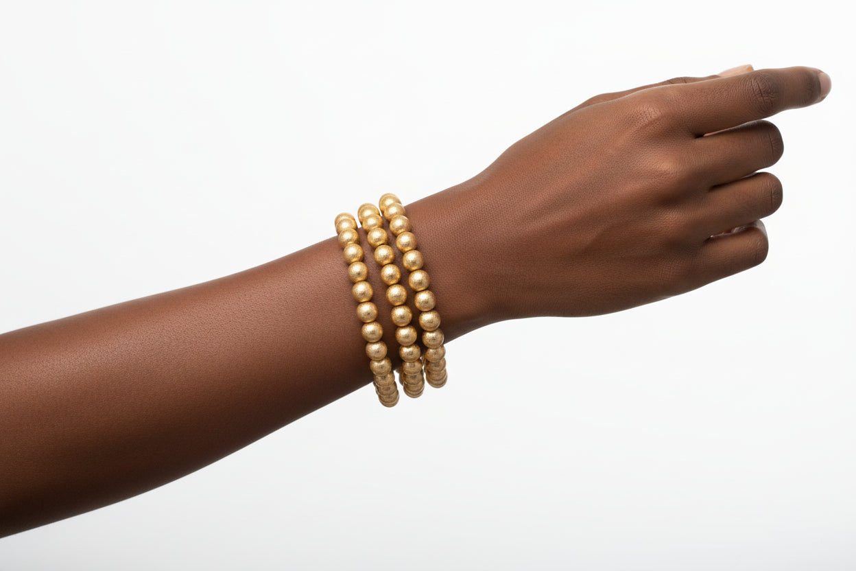 Bracelets en plaqué et perlé pour femme