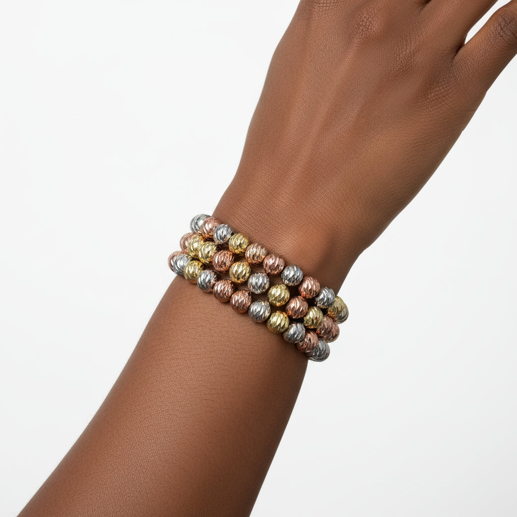 Bracelets en plaqué et perlé pour femme